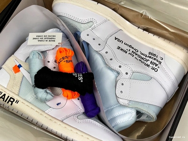 1 AQ0818-100 Air High Off-White White Retro Jordan 0630
